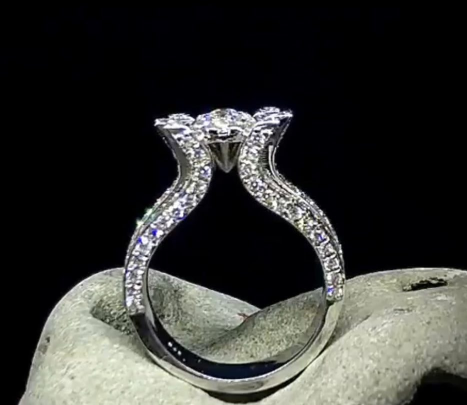 Pomegranate Diamond Ring
