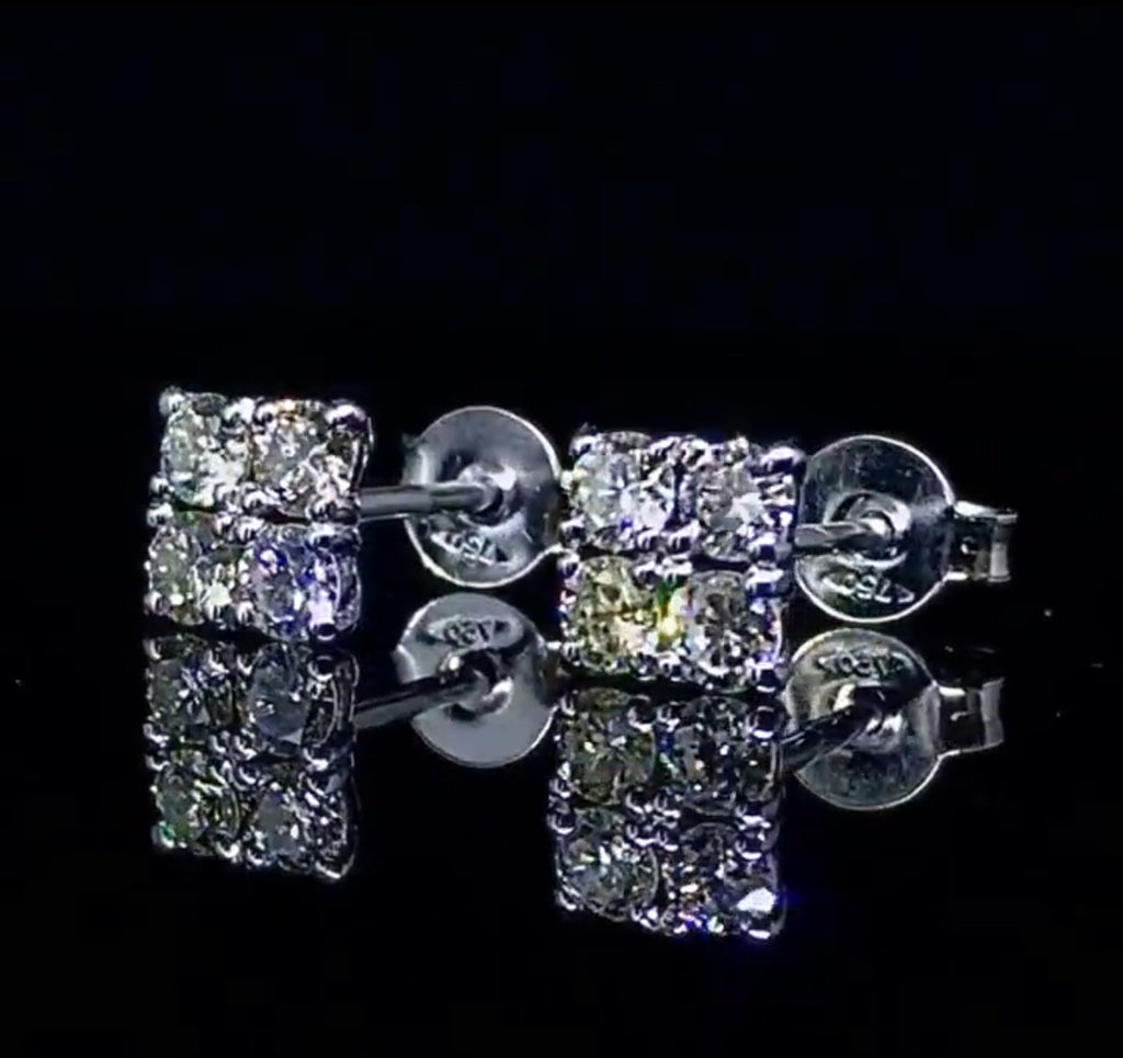 Diamond Quarter earrings
