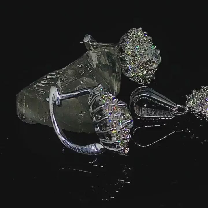 Diamond Earrings - Pendant Necklace
