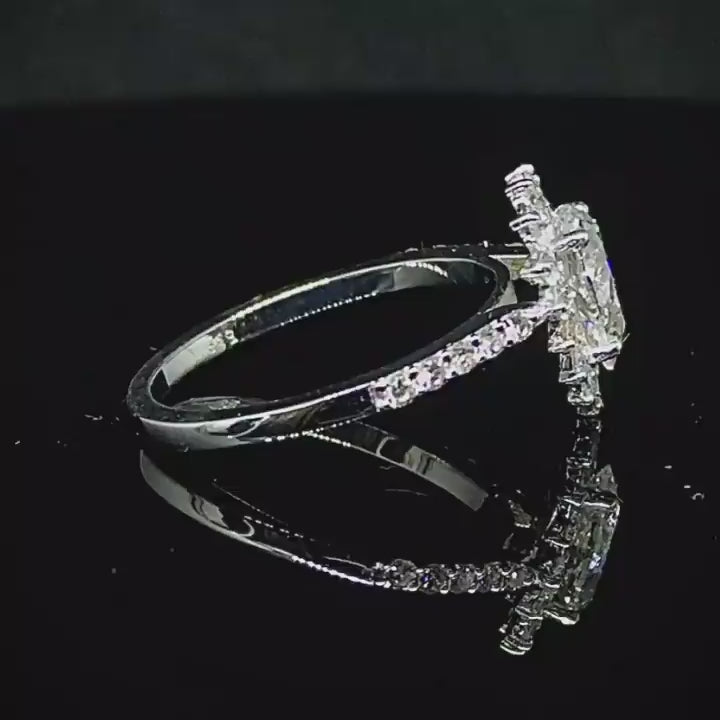 Gentle Tear Drop Diamond Shape