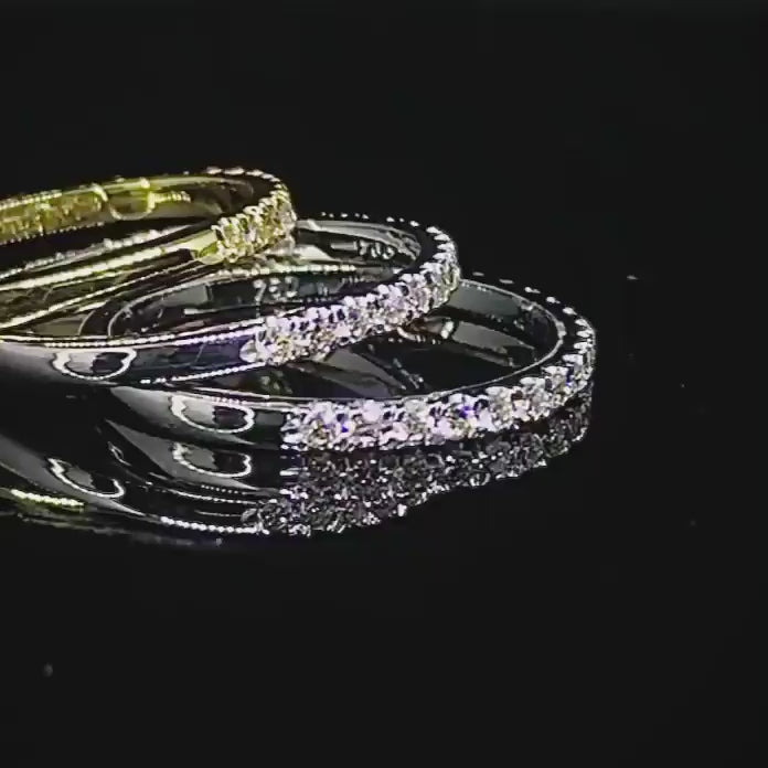 Half Covered Diamond Bracelet