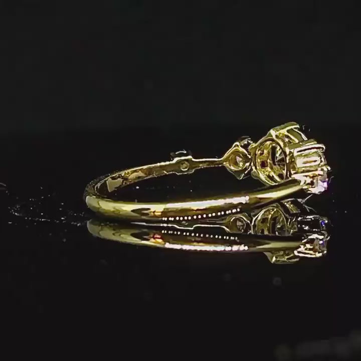 Gold Gentle Diamond Ring